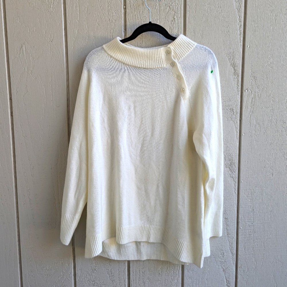 Talbots button detail sweater xl